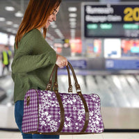 Hibiscus Pakala Sweetie Purple Travel Bag Tropical Floral Stylized - Polynesian Pride