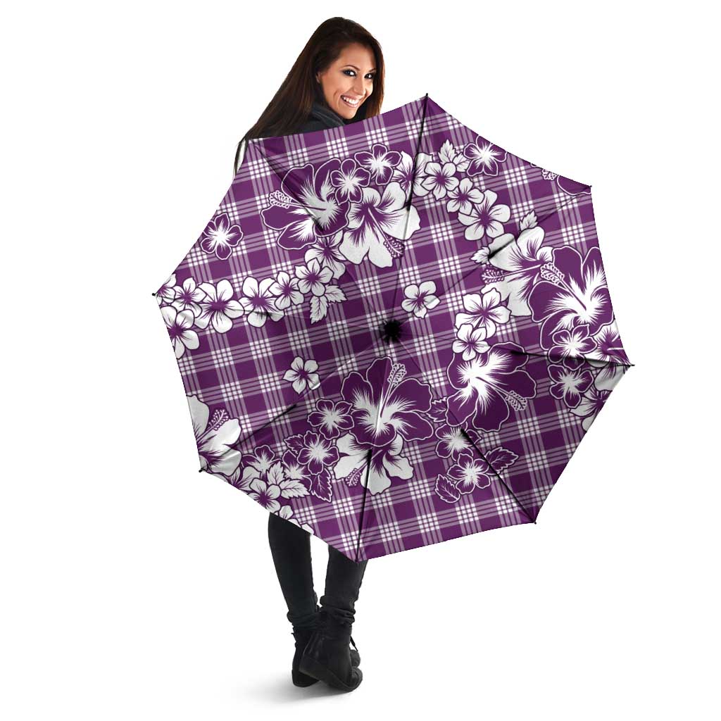 Hibiscus Pakala Sweetie Purple Umbrella Tropical Floral Stylized - Polynesian Pride