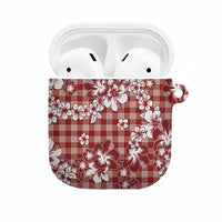 Hibiscus Pakala Fantasy Red AirPods Case Tropical Floral Stylized - Polynesian Pride
