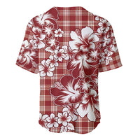Hibiscus Pakala Fantasy Red Baseball Jersey Tropical Floral Stylized LT01 - Polynesian Pride