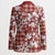 Hibiscus Pakala Fantasy Red Blazer Tropical Floral Stylized - Polynesian Pride