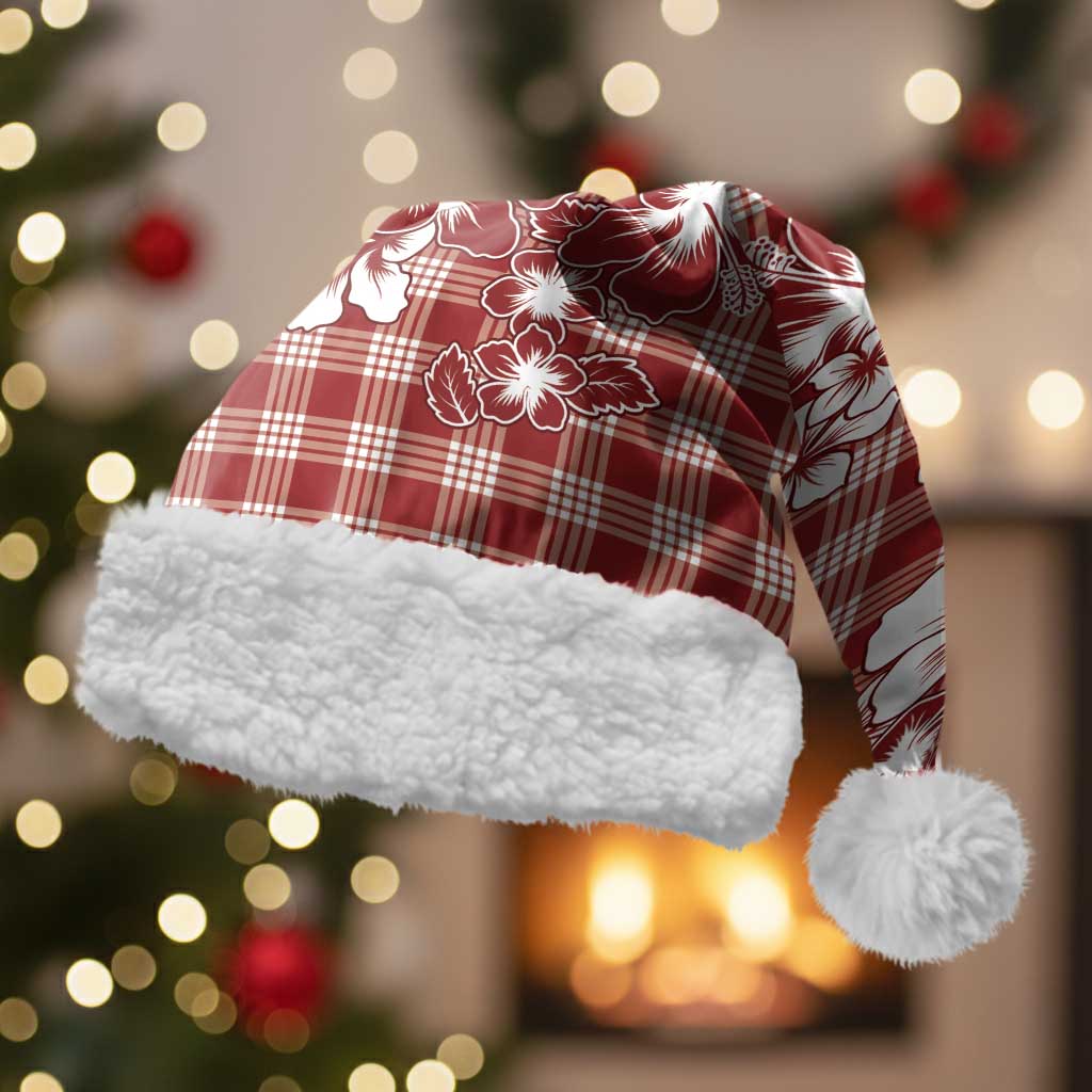 Hibiscus Pakala Fantasy Red Christmas Santa Hat Tropical Floral Stylized - Polynesian Pride