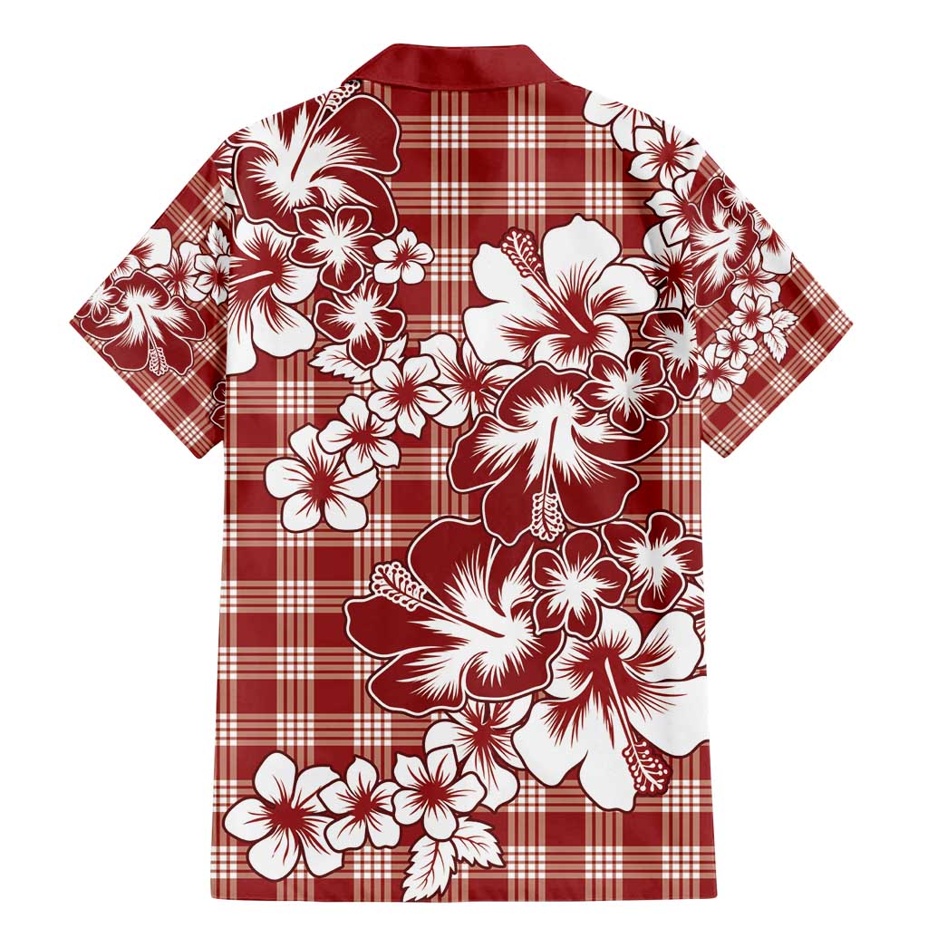 Hibiscus Pakala Fantasy Red Family Matching Mermaid Dress and Hawaiian Shirt Tropical Floral Stylized LT01 - Polynesian Pride