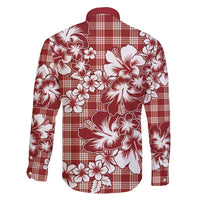 Hibiscus Pakala Fantasy Red Family Matching Mermaid Dress and Hawaiian Shirt Tropical Floral Stylized LT01 - Polynesian Pride