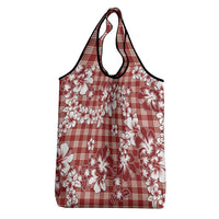 Hibiscus Pakala Fantasy Red Grocery Bag Tropical Floral Stylized LT01 - Polynesian Pride