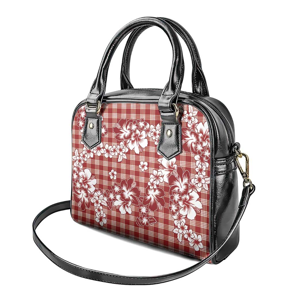 Hibiscus Pakala Fantasy Red Shoulder Handbag Tropical Floral Stylized - Polynesian Pride