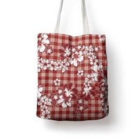 Hibiscus Pakala Fantasy Red Tote Bag Tropical Floral Stylized - Polynesian Pride