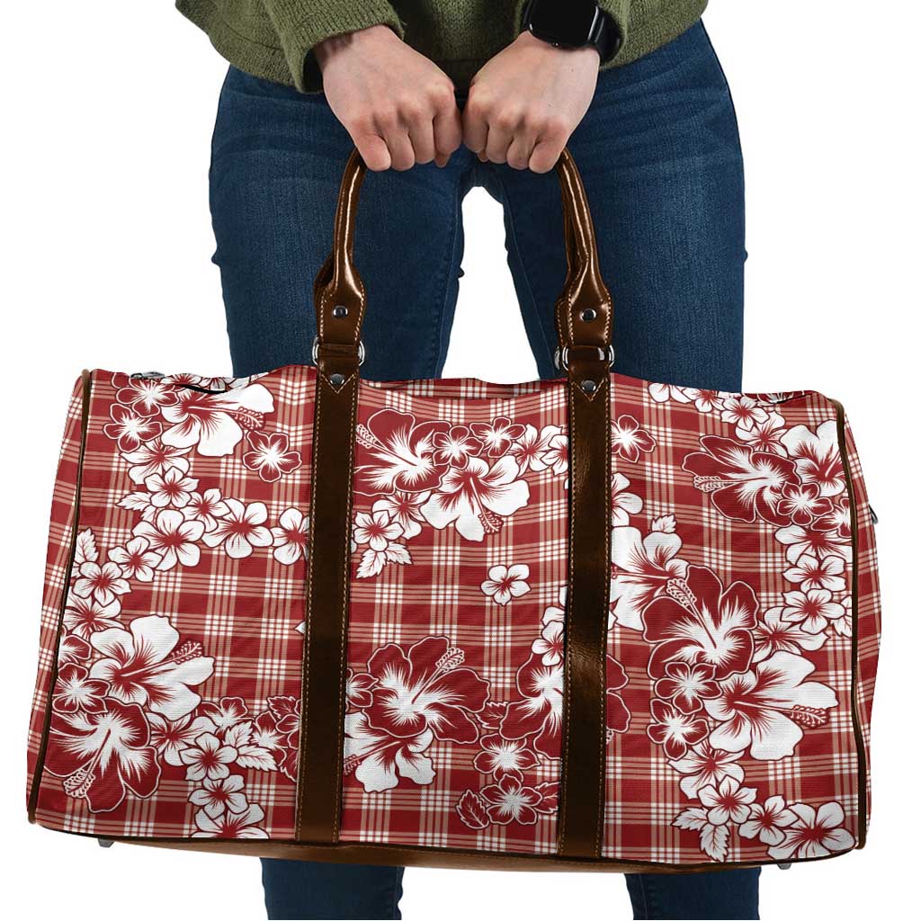 Hibiscus Pakala Fantasy Red Travel Bag Tropical Floral Stylized - Polynesian Pride