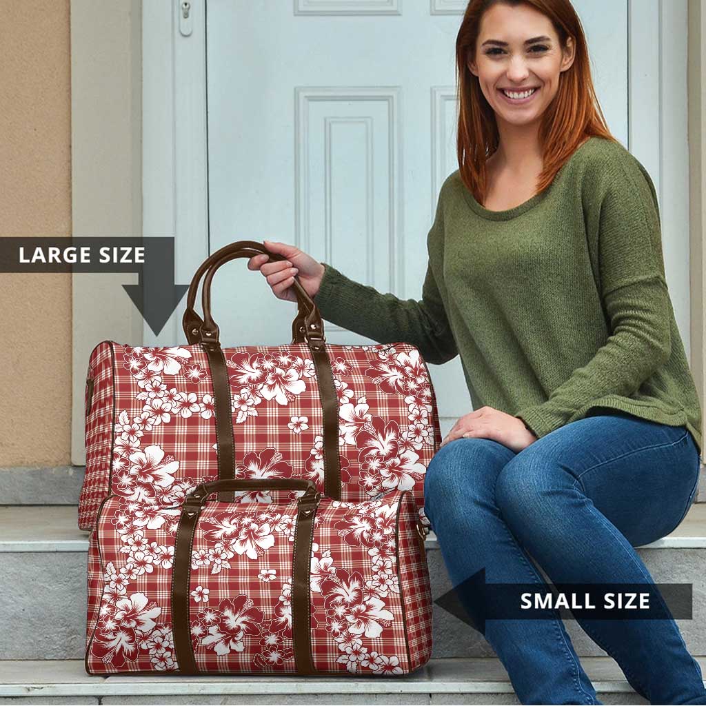 Hibiscus Pakala Fantasy Red Travel Bag Tropical Floral Stylized - Polynesian Pride