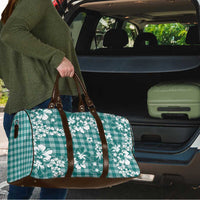 Hibiscus Pakala Aqua Teal Travel Bag Tropical Floral Stylized - Polynesian Pride