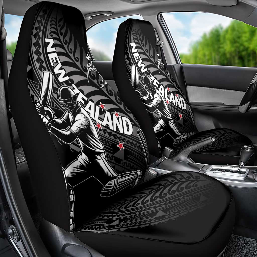 New Zealand Cricket Car Seat Cover Maori Kiwi Black Fern LT01 - Polynesian Pride