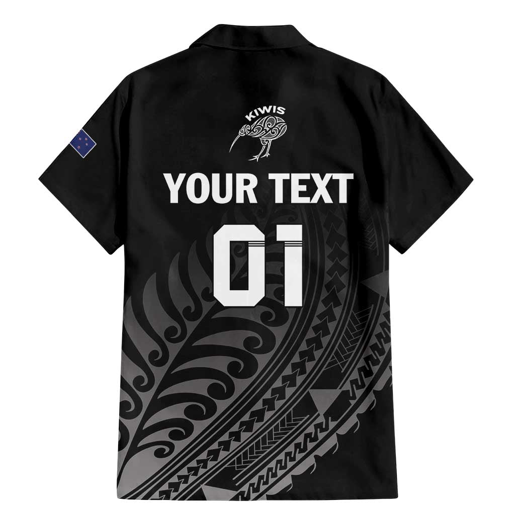 Custom New Zealand Cricket Family Matching Mermaid Dress and Hawaiian Shirt Maori Kiwi Black Fern LT01 - Polynesian Pride