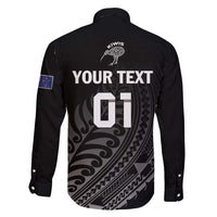 Custom New Zealand Cricket Family Matching Puletasi and Hawaiian Shirt Maori Kiwi Black Fern LT01 - Polynesian Pride
