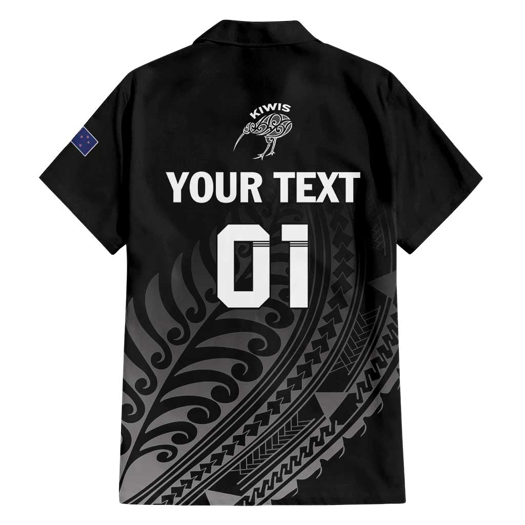 Custom New Zealand Cricket Hawaiian Shirt Maori Kiwi Black Fern LT01 - Polynesian Pride