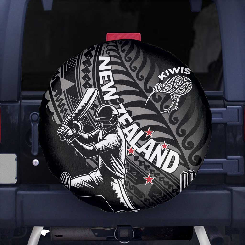 New Zealand Cricket Spare Tire Cover Maori Kiwi Black Fern LT01 No hole Black - Polynesian Pride