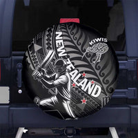 New Zealand Cricket Spare Tire Cover Maori Kiwi Black Fern LT01 No hole Black - Polynesian Pride