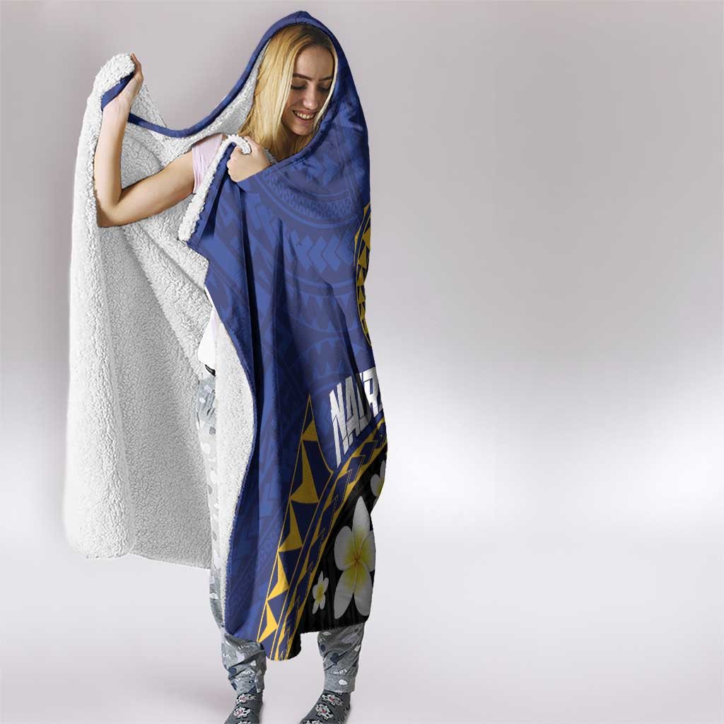Nauru Hooded Blanket Naoero Proud Plumeria