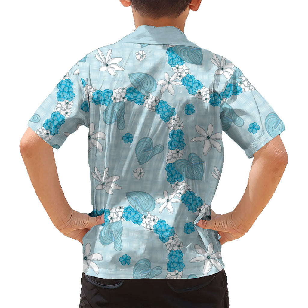 Hawaii Anthurium Tiare Pikake Lei Family Matching Puletasi and Hawaiian Shirt UliUli Lauhala Art Pattern LT01 - Polynesian Pride