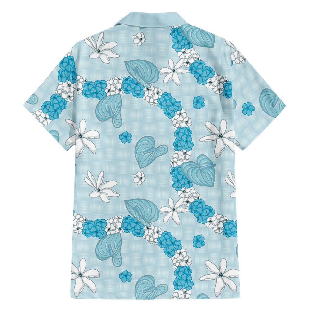 Hawaii Anthurium Tiare Pikake Lei Family Matching Summer Maxi Dress and Hawaiian Shirt UliUli Lauhala Art Pattern LT01 - Polynesian Pride