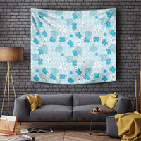 Hawaii Anthurium Tiare Pikake Lei Tapestry UliUli Lauhala Art Pattern