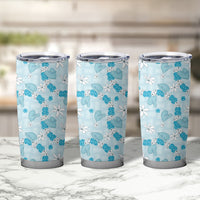 Hawaii Anthurium Tiare Pikake Lei Tumbler Cup UliUli Lauhala Art Pattern LT01 - Polynesian Pride