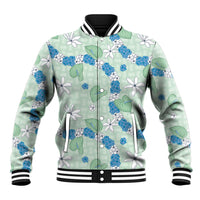 Hawaii Anthurium Tiare Pikake Lei Baseball Jacket Omaomao Lauhala Art Pattern