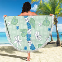 Hawaii Anthurium Tiare Pikake Lei Beach Blanket Omaomao Lauhala Art Pattern