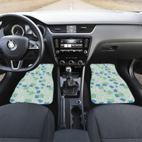 Hawaii Anthurium Tiare Pikake Lei Car Mats Omaomao Lauhala Art Pattern