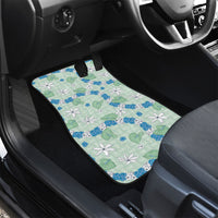 Hawaii Anthurium Tiare Pikake Lei Car Mats Omaomao Lauhala Art Pattern