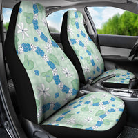 Hawaii Anthurium Tiare Pikake Lei Car Seat Cover Omaomao Lauhala Art Pattern LT01 - Polynesian Pride