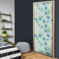 Hawaii Anthurium Tiare Pikake Lei Door Cover Omaomao Lauhala Art Pattern
