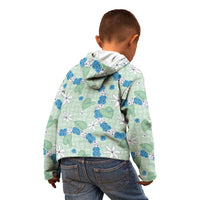 Hawaii Anthurium Tiare Pikake Lei Kid Hoodie Omaomao Lauhala Art Pattern LT01 - Polynesian Pride