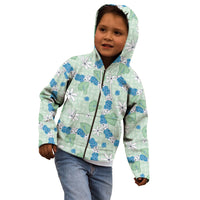 Hawaii Anthurium Tiare Pikake Lei Kid Hoodie Omaomao Lauhala Art Pattern LT01 - Polynesian Pride