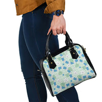 Hawaii Anthurium Tiare Pikake Lei Shoulder Handbag Omaomao Lauhala Art Pattern