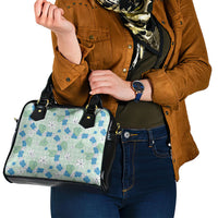 Hawaii Anthurium Tiare Pikake Lei Shoulder Handbag Omaomao Lauhala Art Pattern