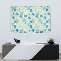 Hawaii Anthurium Tiare Pikake Lei Tapestry Omaomao Lauhala Art Pattern LT01 - Polynesian Pride