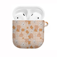 Hawaii Anthurium Tiare Pikake Lei AirPods Case Alani Lauhala Art Pattern