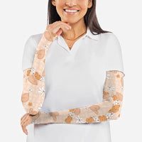 Hawaii Anthurium Tiare Pikake Lei Arm Sleeves Alani Lauhala Art Pattern