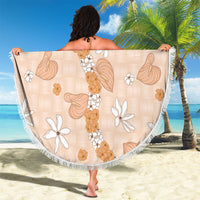 Hawaii Anthurium Tiare Pikake Lei Beach Blanket Alani Lauhala Art Pattern