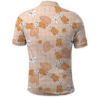 Hawaii Anthurium Tiare Pikake Lei Polo Shirt Alani Lauhala Art Pattern
