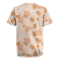 Hawaii Anthurium Tiare Pikake Lei Rugby Jersey Alani Lauhala Art Pattern