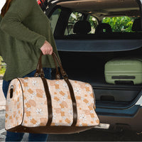 Hawaii Anthurium Tiare Pikake Lei Travel Bag Alani Lauhala Art Pattern