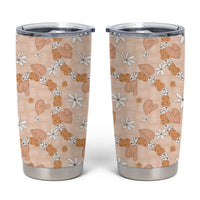 Hawaii Anthurium Tiare Pikake Lei Tumbler Cup Alani Lauhala Art Pattern