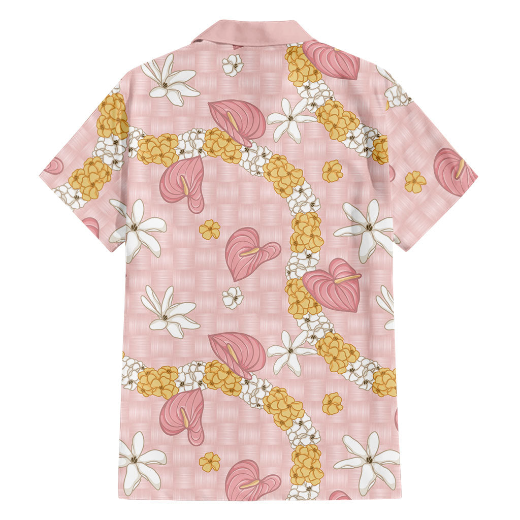 Hawaii Anthurium Tiare Pikake Lei Family Matching Summer Maxi Dress and Hawaiian Shirt Akala Lauhala Art Pattern LT01 - Polynesian Pride