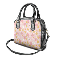 Hawaii Anthurium Tiare Pikake Lei Shoulder Handbag Akala Lauhala Art Pattern