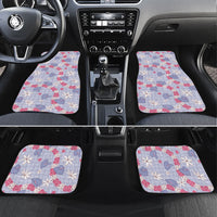 Hawaii Anthurium Tiare Pikake Lei Car Mats Poni Lauhala Art Pattern