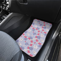Hawaii Anthurium Tiare Pikake Lei Car Mats Poni Lauhala Art Pattern