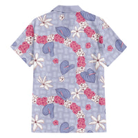 Hawaii Anthurium Tiare Pikake Lei Family Matching Mermaid Dress and Hawaiian Shirt Poni Lauhala Art Pattern LT01 - Polynesian Pride