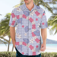 Hawaii Anthurium Tiare Pikake Lei Hawaiian Shirt Poni Lauhala Art Pattern