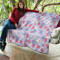 Hawaii Anthurium Tiare Pikake Lei Quilt Poni Lauhala Art Pattern